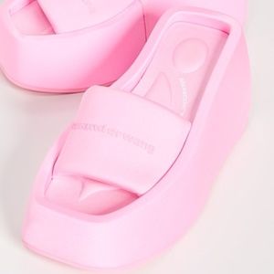 ALEXANDER WANG Pink Platform Slides